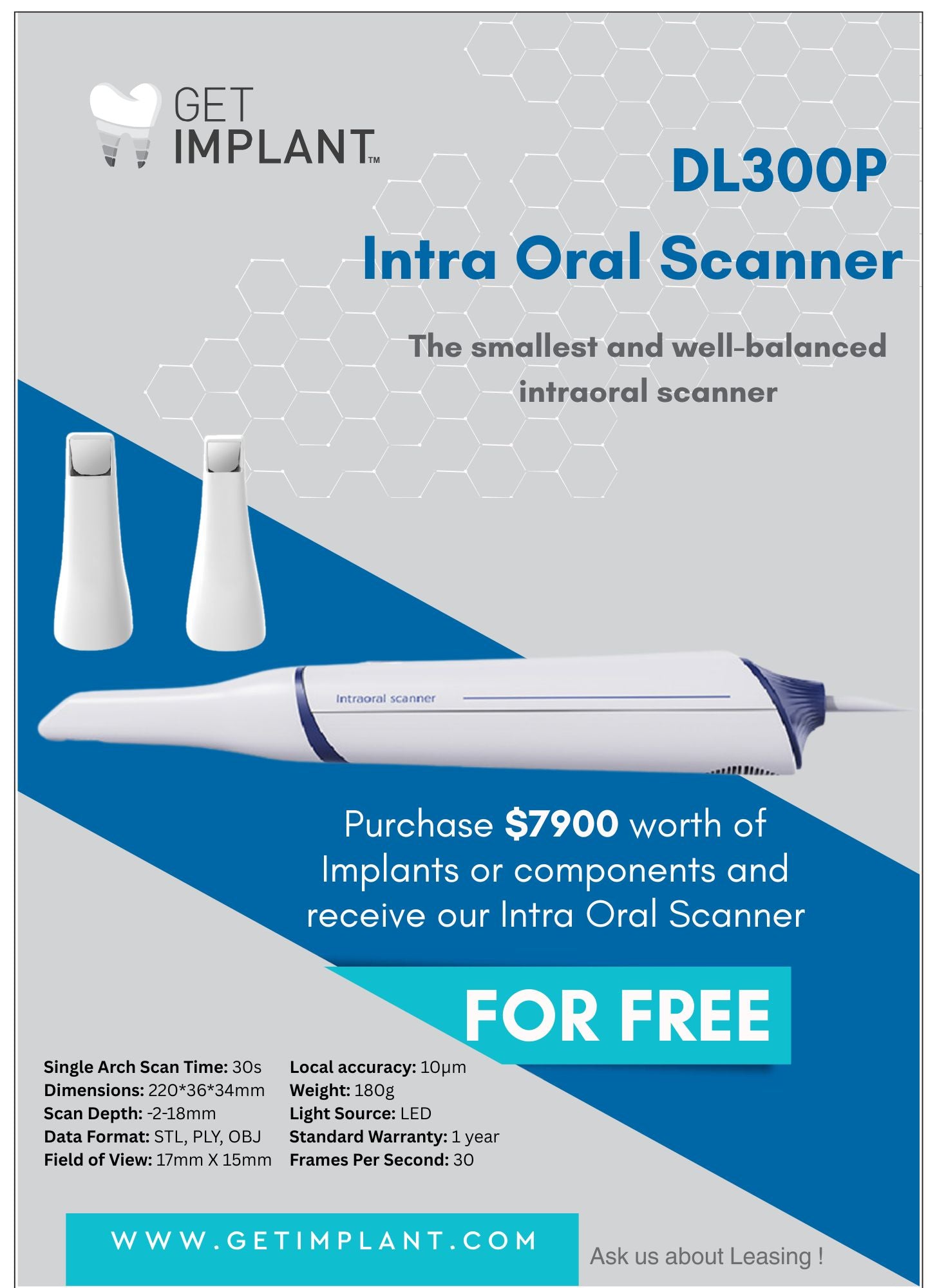 DL300P Intra Oral Scanner Bundle