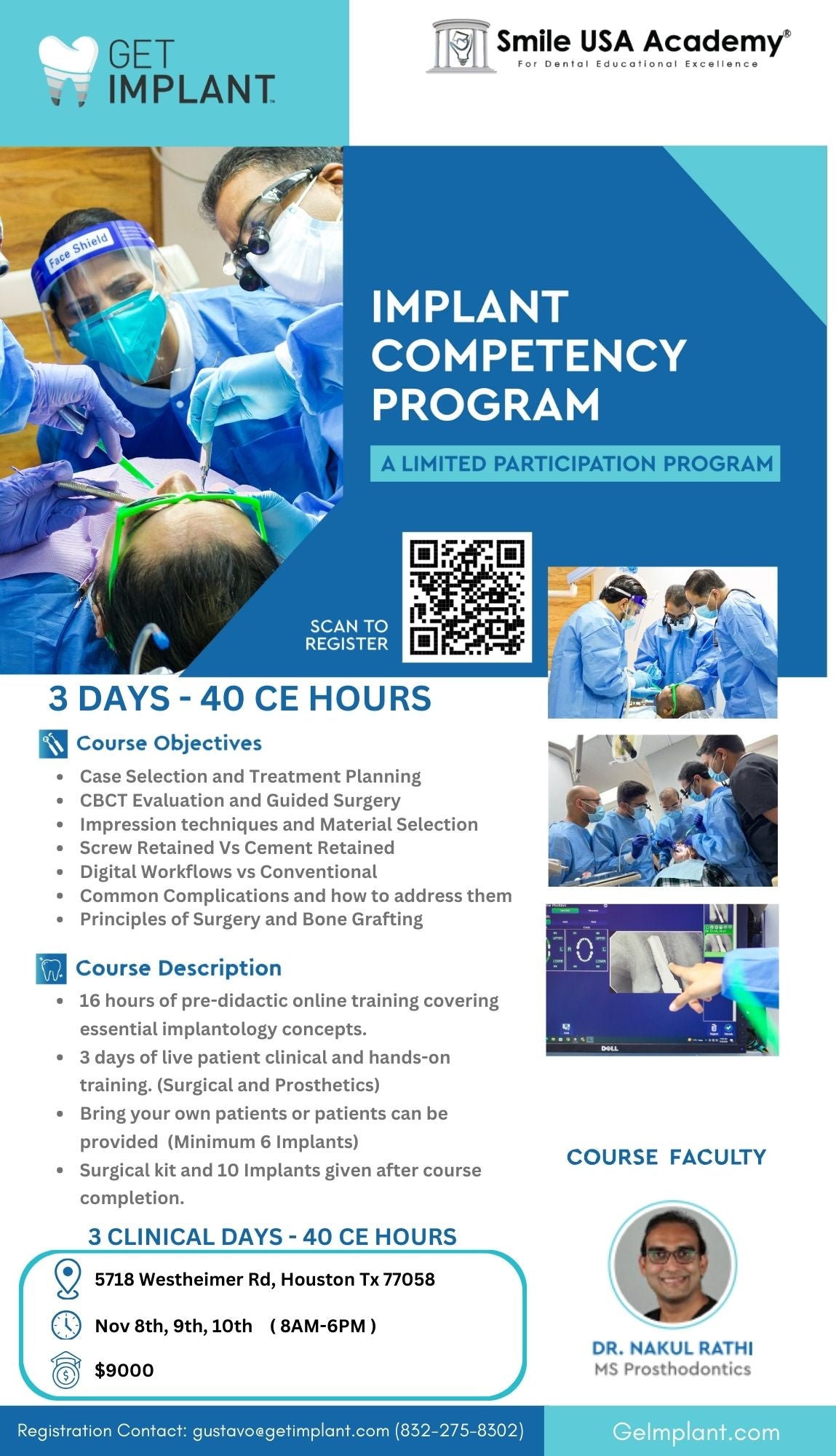 Implant Competency Course (Nov 8,9,10)