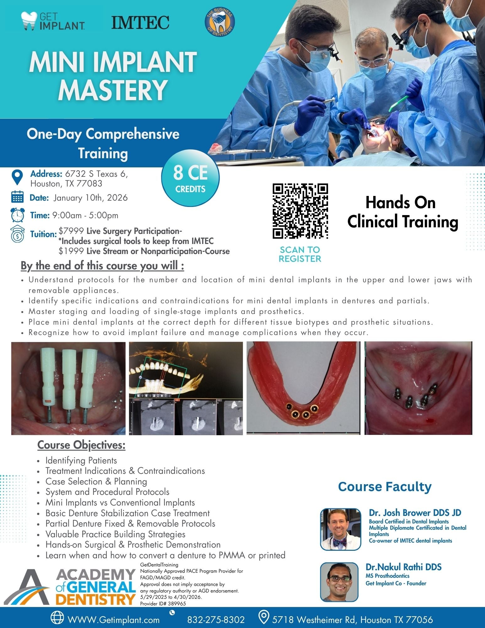 Mini Implant Mastery Course January 10th 2026