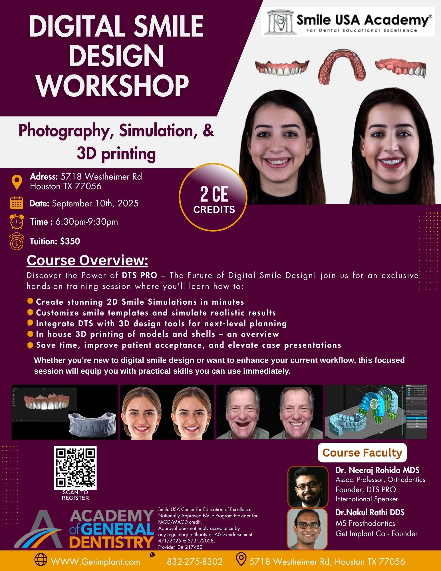Smile Design Course September 10th