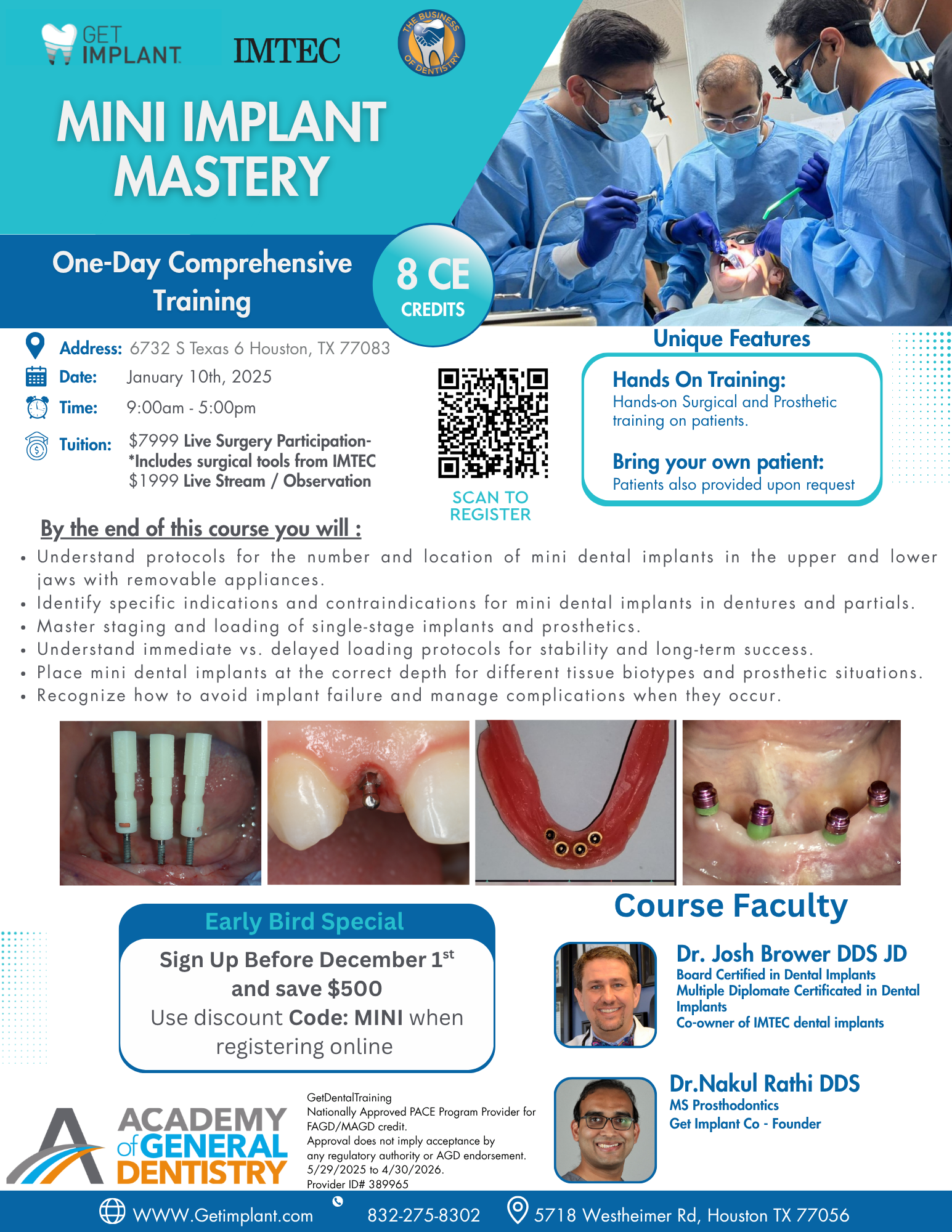 Mini Implant Mastery Course January 10th 2026